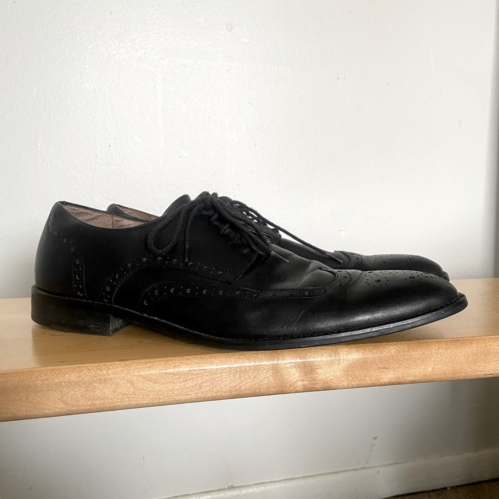 Genuine Italian Leather Oxford Dress Shoes